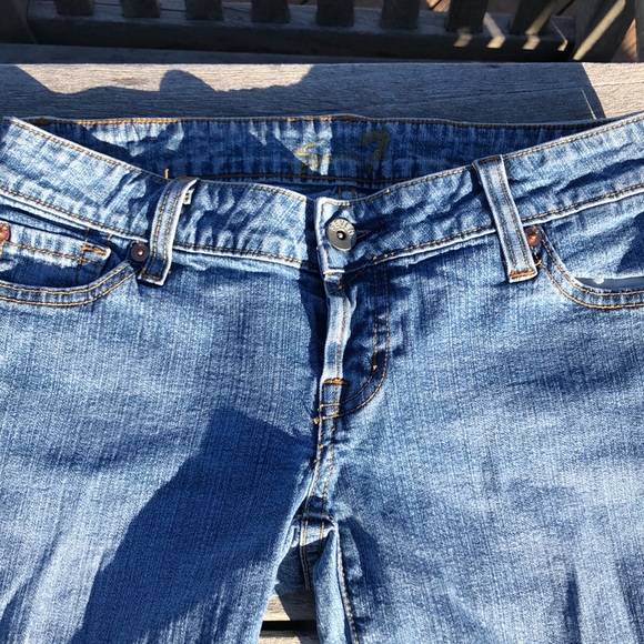 Seven brand medium denim. Slightly worn. - Picture 2 of 4